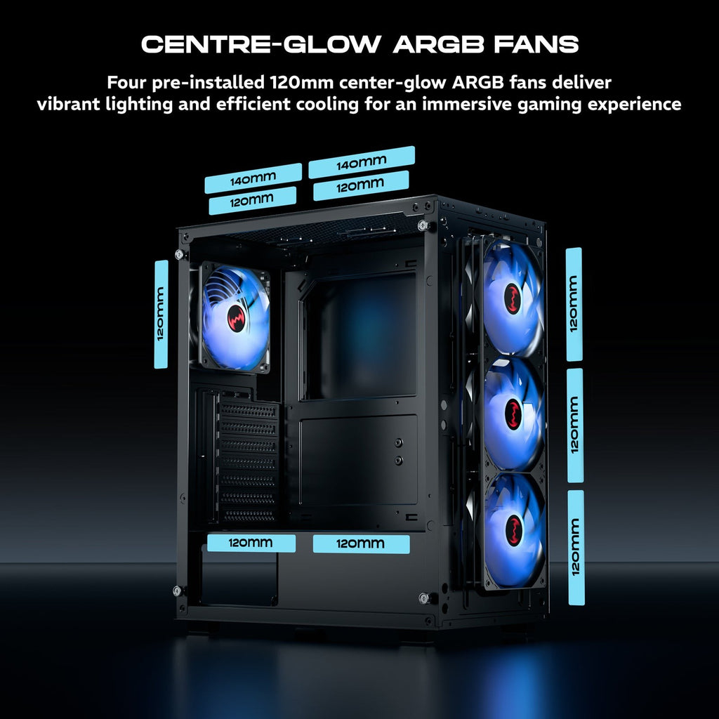 DAWG X 440 ARGB ATX Mid Tower Cabinet ( Black ) - image 5