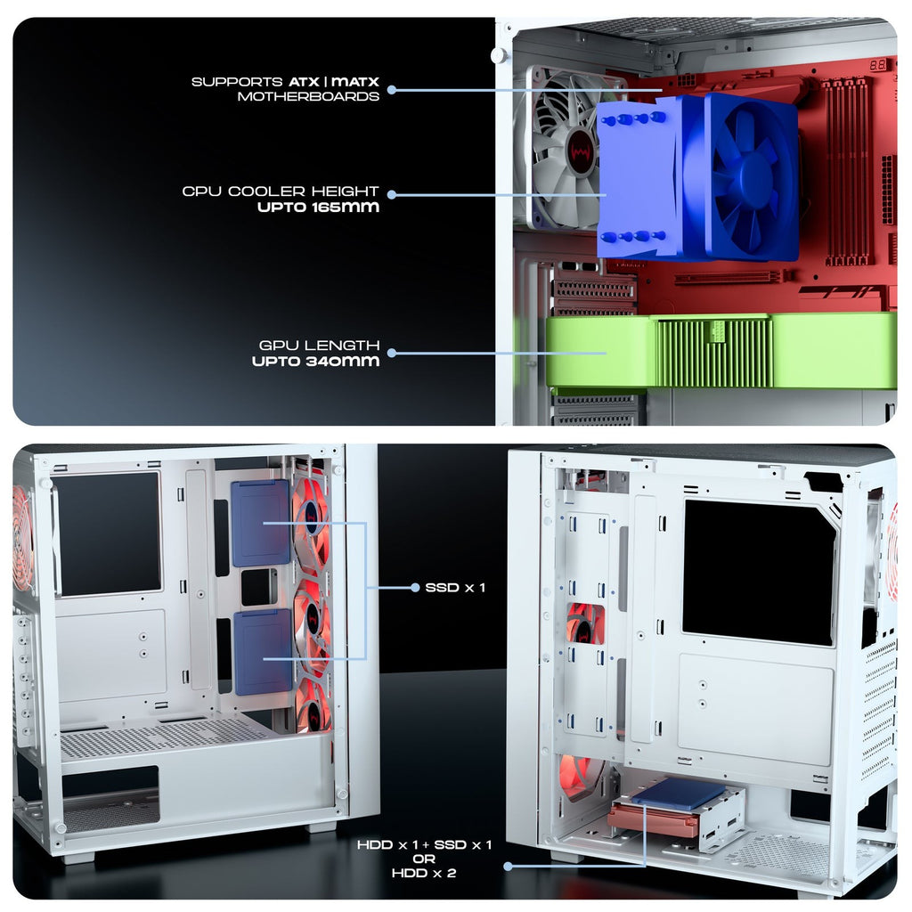 DAWG X 440 ARGB ATX Mid Tower Cabinet ( Black ) - image 6