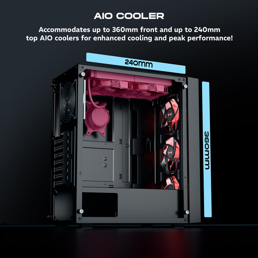 DAWG X 440 ARGB ATX Mid Tower Cabinet ( Black ) - image 7