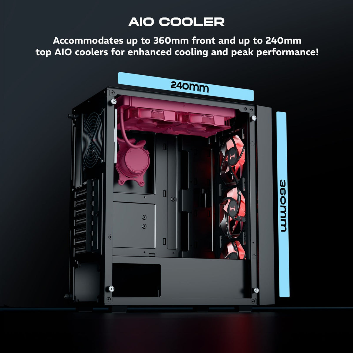 DAWG X 440 ARGB ATX Mid Tower Cabinet ( Black ) - image 7