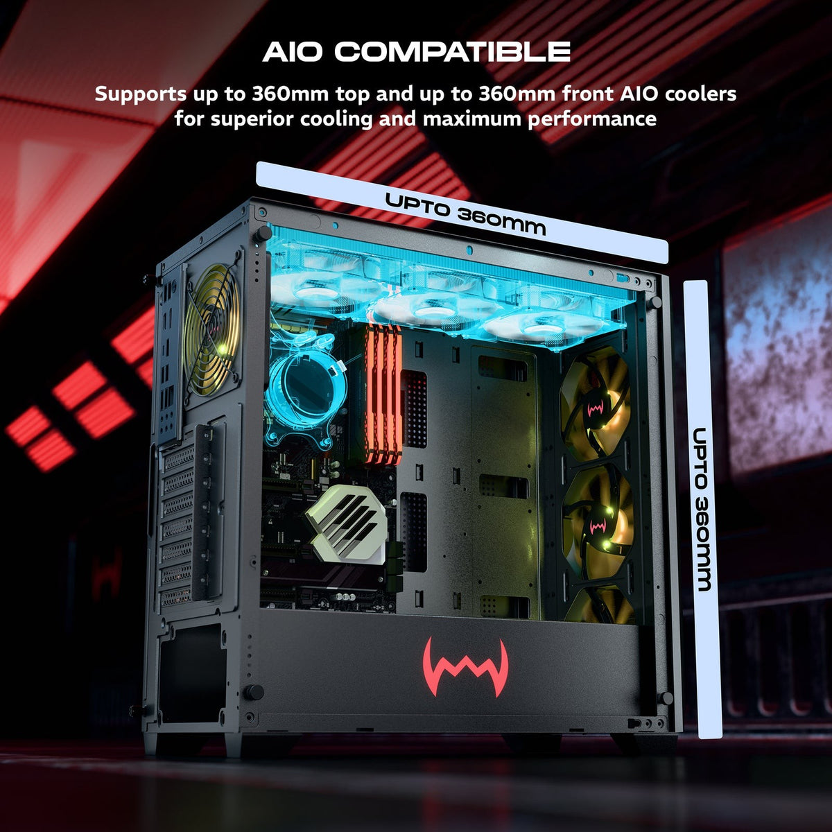 DAWG X 540 ARGB EATX Full Tower Cabinet ( Black ) - image 5