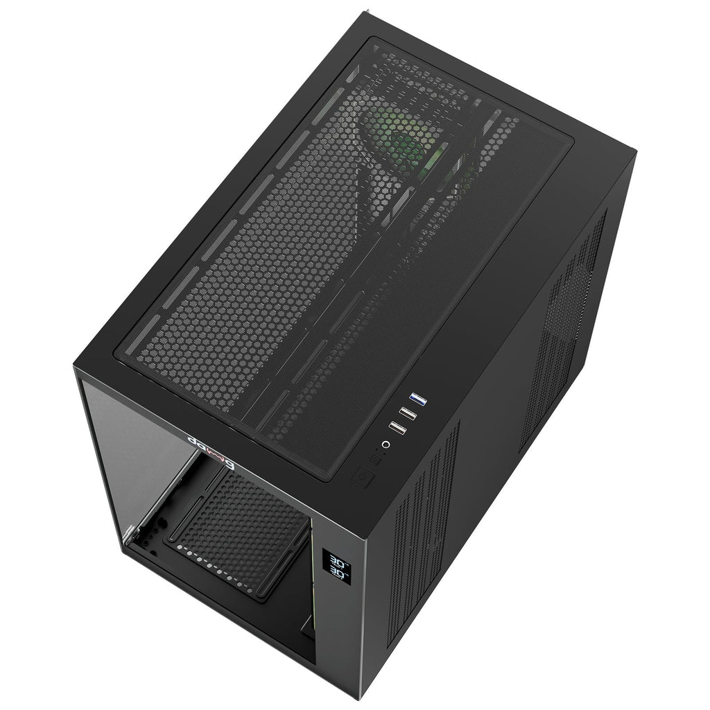 DAWG X 617 ARGB ATX Mid Tower Cabinet ( Black ) – TechCure India