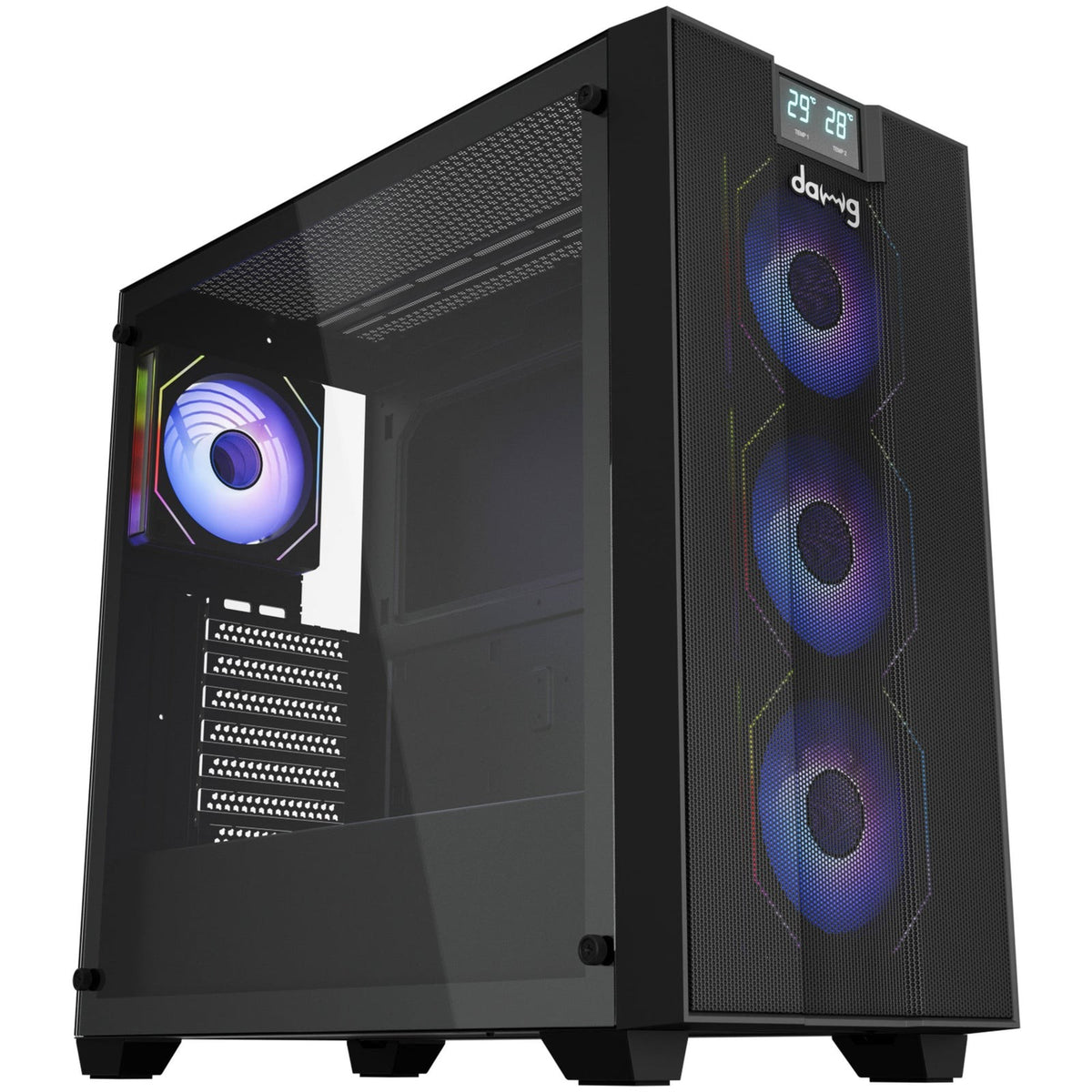 DAWG X 678 ARGB ATX Mid Tower Cabinet ( Black ) - image 1