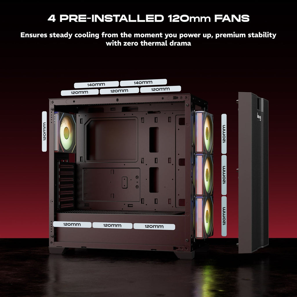 DAWG X 678 ARGB ATX Mid Tower Cabinet ( Black ) - image 8