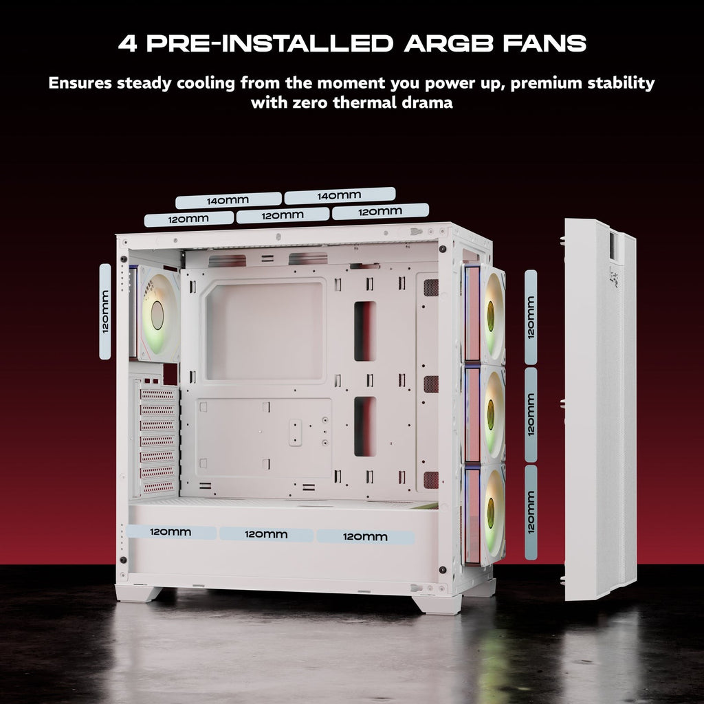 DAWG X 678 ARGB ATX Mid Tower Cabinet ( Black ) - image 9