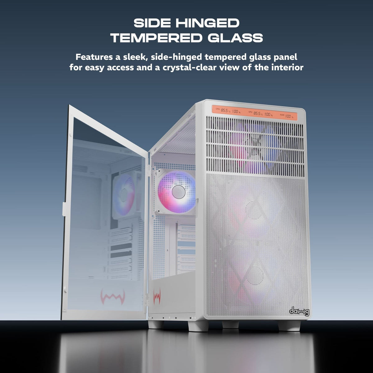 DAWG Y 804 ARGB ATX Mid Tower Cabinet ( Black ) - image 5