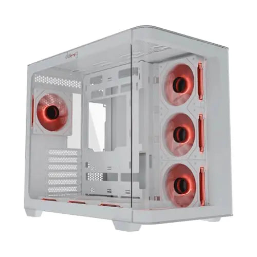 Dawg Y 820 ARGB ATX Mid Tower White Cabinet (Y820-ARGB-WHITE) – TechCure India