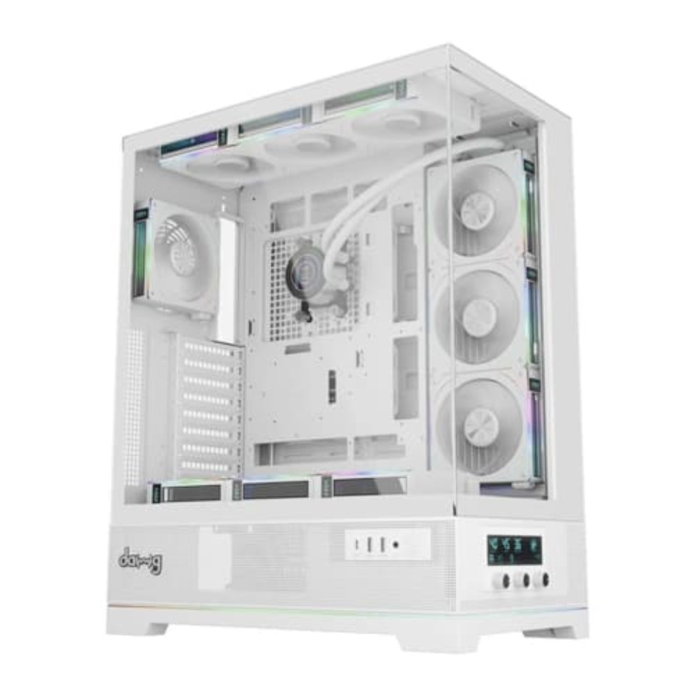 DAWG Y 990 ARGB EATX Mid Tower Cabinet (White) – TechCure India