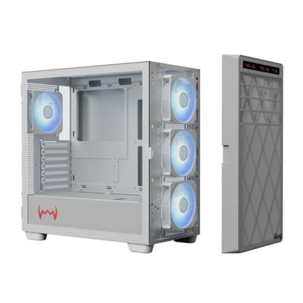 DAWG Y 804 ARGB ATX Mid Tower Cabinet ( White ) - 2