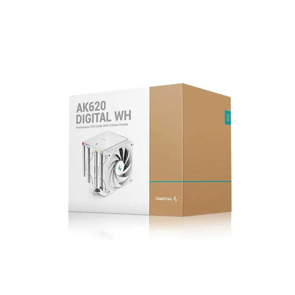 Deepcool AK620 Digital Wh 120mm Dual Tower Cpu Air Cooler (R-AK620-WHADMN-G) – TechCure India