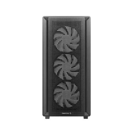 DeepCool CC550 4F Mid Tower Gaming Cabinet, Black – TechCure India