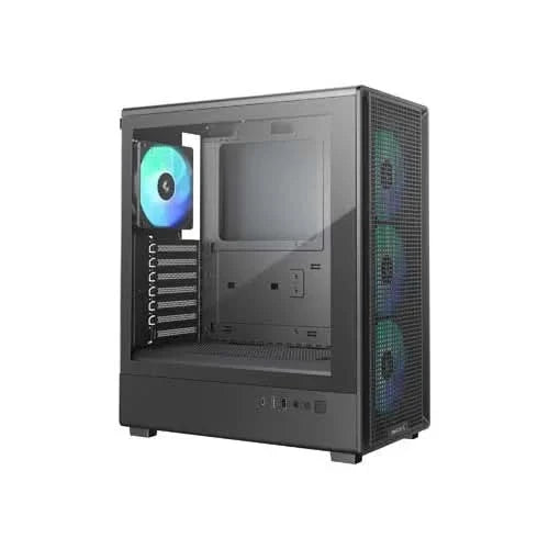 DeepCool CC550 4F Mid Tower Gaming Cabinet, Black – TechCure India