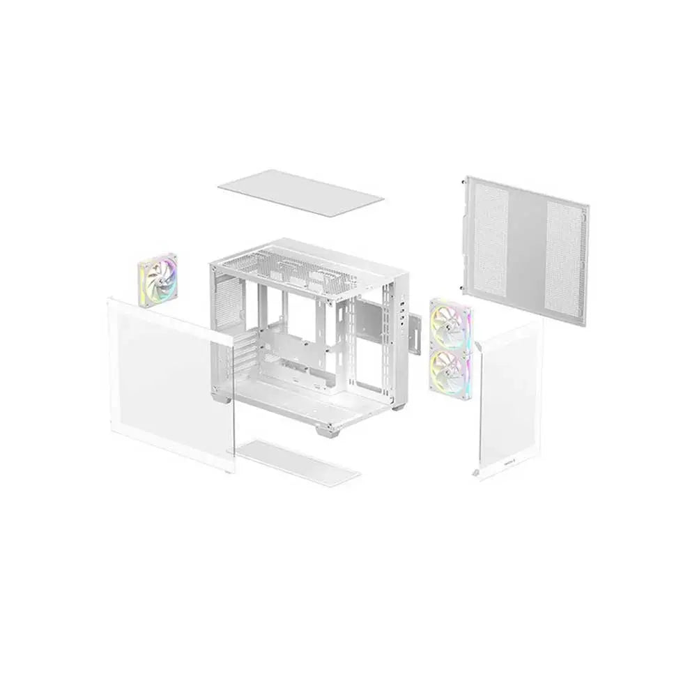 Deepcool CG330 3F Micro ATX Mid Tower Cabinet White (R-CG330-WHNGM3-G) – TechCure India