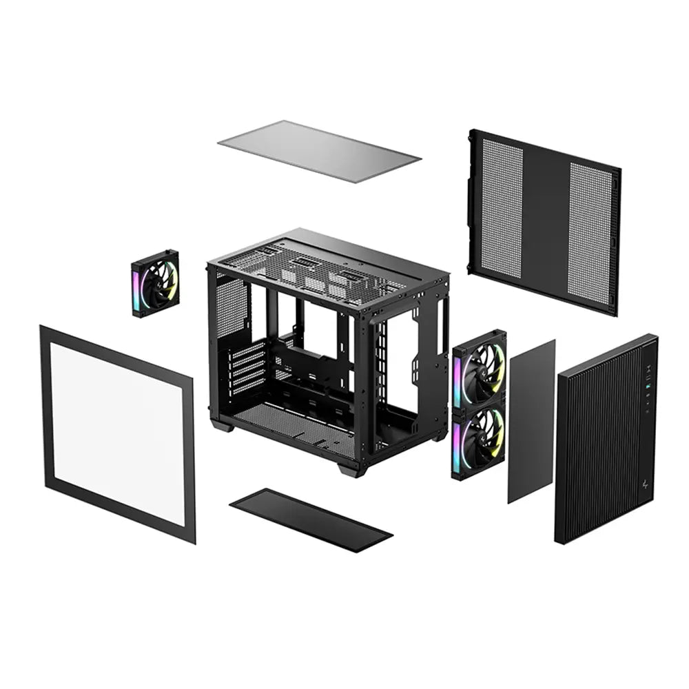 DeepCool CG330 MESH 3F ITX/Micro-ATX Micro-ATX Mid Tower Cabinet – TechCure India
