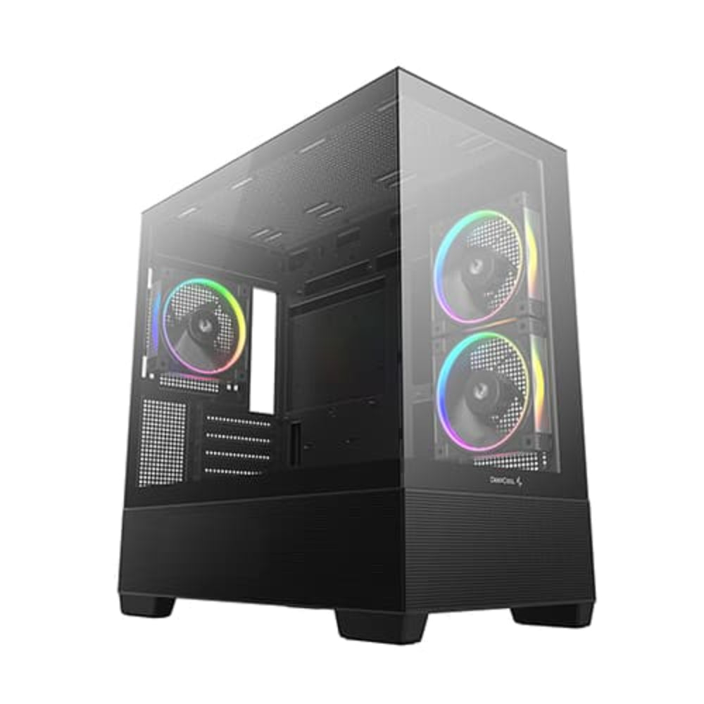DEEPCOOL CG380 3F ARGB MATX Mid Tower Cabinet ( Black ) – TechCure India