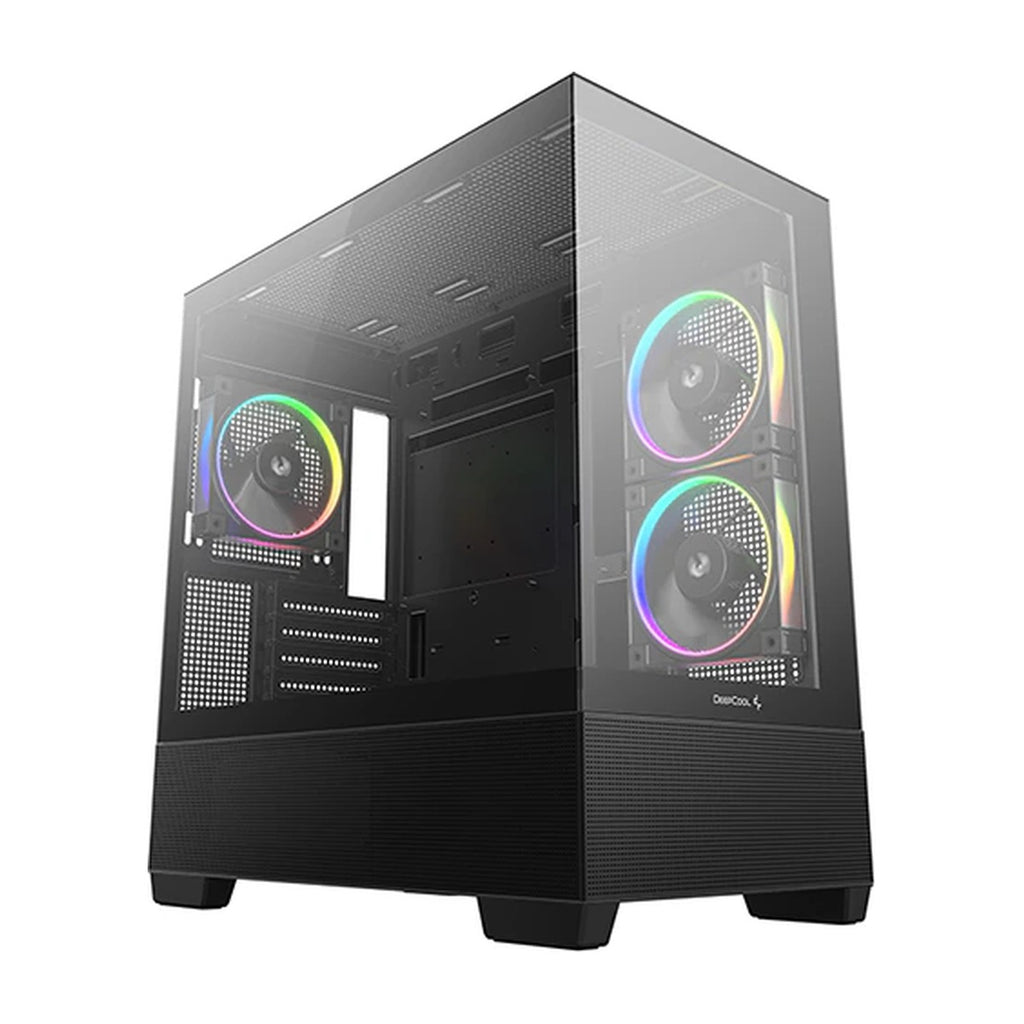 Deepcool CG380 3F Micro ATX Mid Tower Cabinet Black (R-CG380-BKAGM3-G) – TechCure India