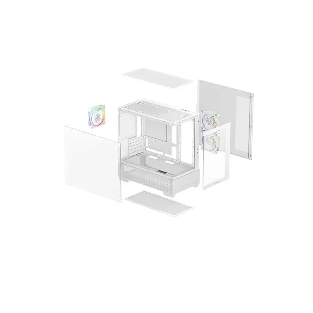 Deepcool CG380 3F Micro ATX Mid Tower Cabinet White (R-CG380-WHAGM3-G) – TechCure India
