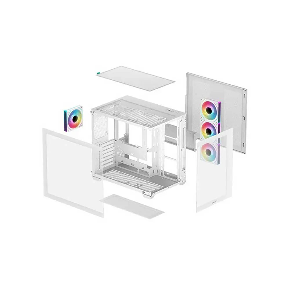 Deepcool CG530 4F WH ATX Mid Tower Cabinet White (R-CG530-WHADA4-G-1) – TechCure India