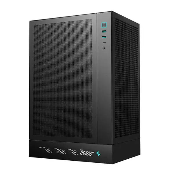DeepCool CH170 Digital Black Mini Tower Cabinet (R-CH170-BKNPI0D-G-1) – TechCure India