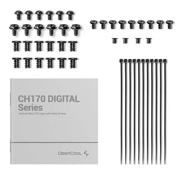 DeepCool CH170 Digital Black Mini Tower Cabinet (R-CH170-BKNPI0D-G-1) – TechCure India