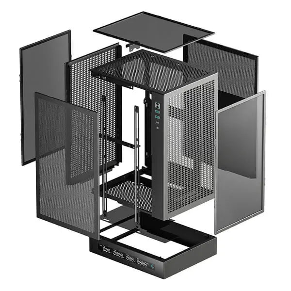 DeepCool CH170 Digital Black Mini Tower Cabinet (R-CH170-BKNPI0D-G-1) – TechCure India