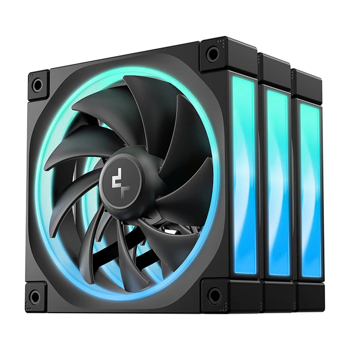 Deepcool FL12R 3 IN 1 ARGB 120mm Cabinet Fan Black (R-FL12R-BKAPN3-G) – TechCure India