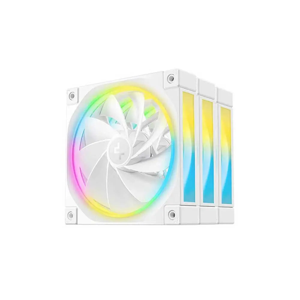 Deepcool FL12R WH-3 IN 1 ARGB 120mm Cabinet Fan White (R-FL12R-WHAPN3-G) – TechCure India