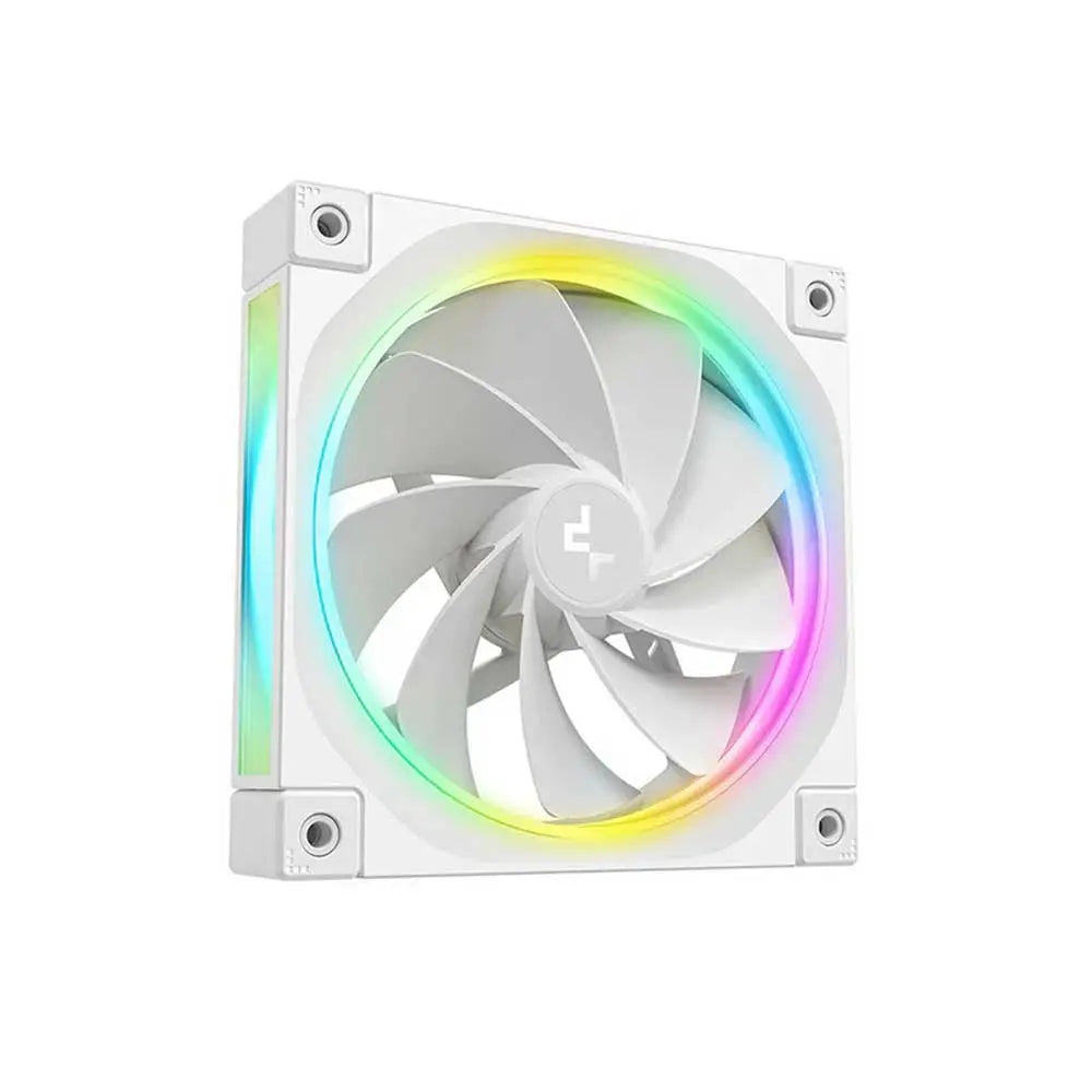 Deepcool FL12R WH-3 IN 1 ARGB 120mm Cabinet Fan White (R-FL12R-WHAPN3-G) – TechCure India