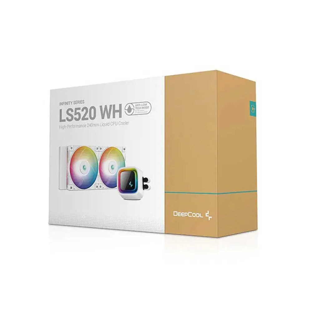 Deepcool Infinity Ls520 Wh Premium Argb 240mm Cpu Liquid Cooler (White) (R-LS520-WHAMNT-G-1) – TechCure India