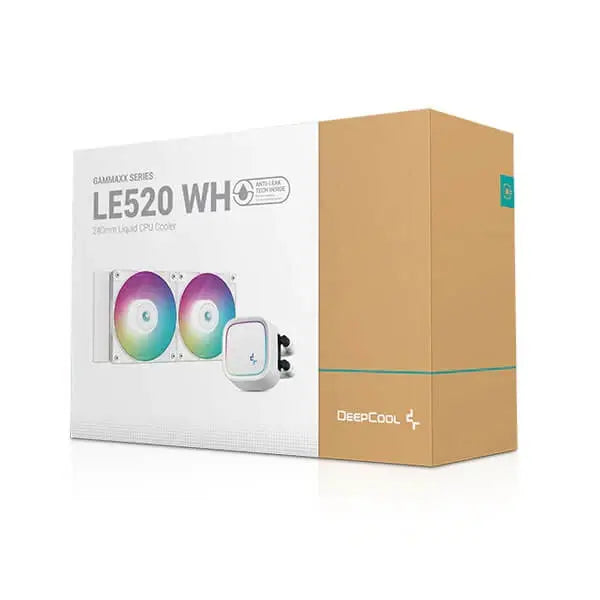Deepcool LE520 Wh 240mm Argb Cpu Liquid Cooler White (R-LE520-WHAMMN-G-1) – TechCure India