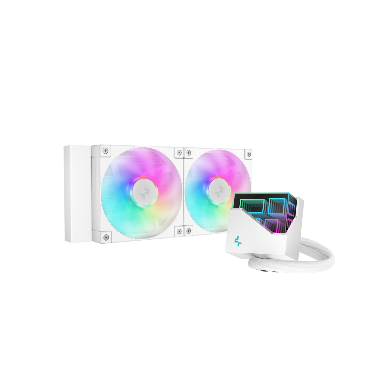 DEEPCOOL LT240 ARGB 240mm CPU Liquid Cooler ( White ) – TechCure India