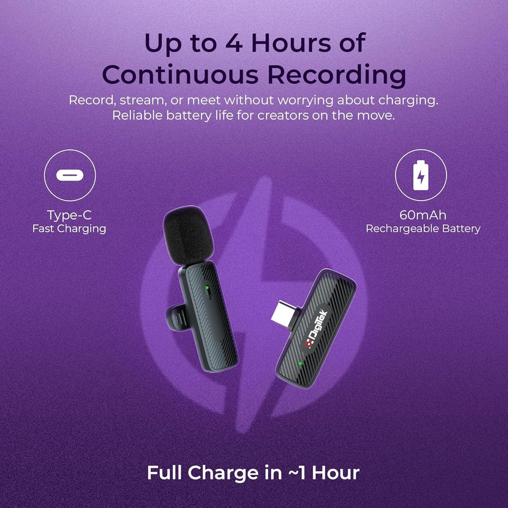 Digitek® DWM-006 PRO Wireless Microphone – TechCure India
