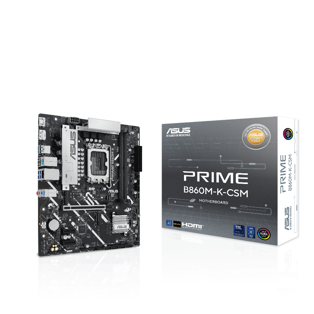 ASUS PRIME B860M-K CSM DDR5 Intel Motherboard – TechCure India