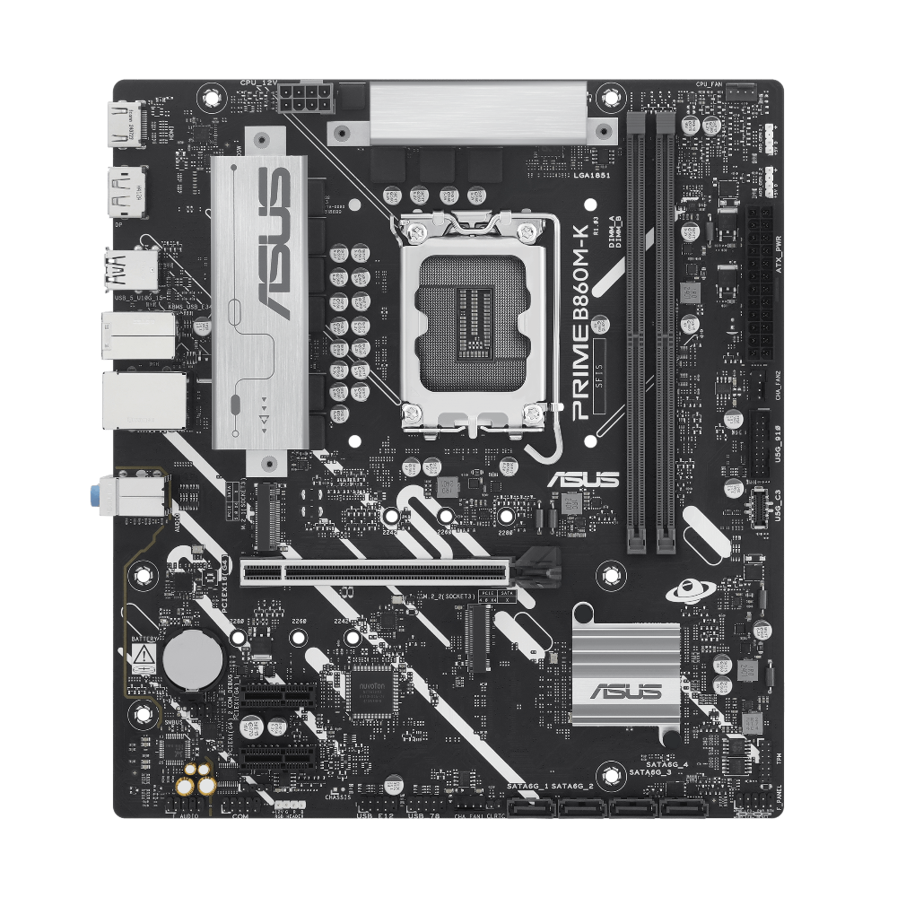 ASUS PRIME B860M-K CSM DDR5 Intel Motherboard – TechCure India