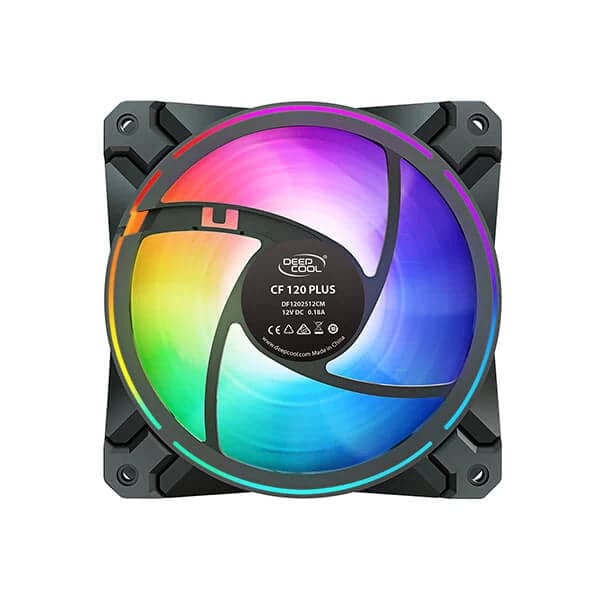 DEEPCOOL CF120 Plus 120mm ARGB Cabinet Fan (Black) ( Triple Pack ) - 4