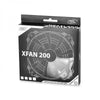 DEEPCOOL XFan 200 RED 200mm LED RGB Cabinet Fan (Black) (Single Pack) - 4