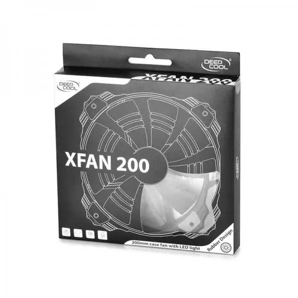 DEEPCOOL XFan 200 RED 200mm LED RGB Cabinet Fan (Black) (Single Pack) - 4