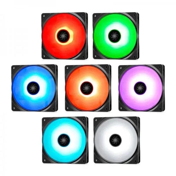 DEEPCOOL RF120M 120mm RGB Cabinet Fan (Black) (Five Pack) - 4
