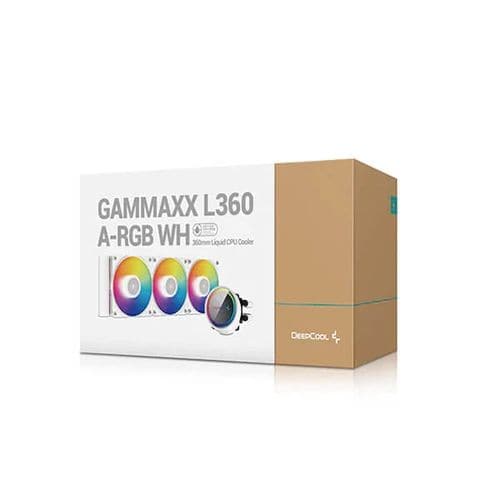DEEPCOOL Gammaxx L360 ARGB 360mm CPU Liquid Cooler (White) - 4