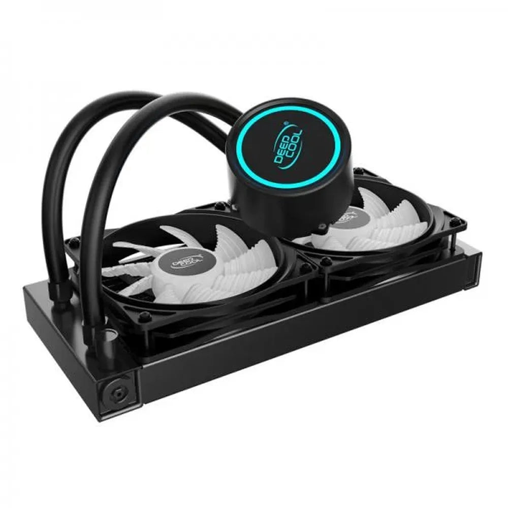 DEEPCOOL Gammaxx L240T Blue CPU 240mm Liquid Cooler (Black) - 2