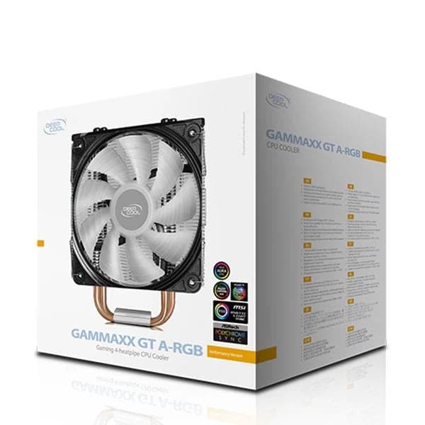 DEEPCOOL Gammaxx GT ARGB Single Tower CPU Air Cooler (Black) - 5