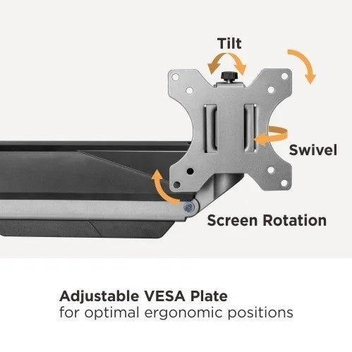 Dual Monitor Heavy Duty Gas Spring Arm Desk Mount (for 13–35″ Monitor/ 15kg per monitor) — image 10