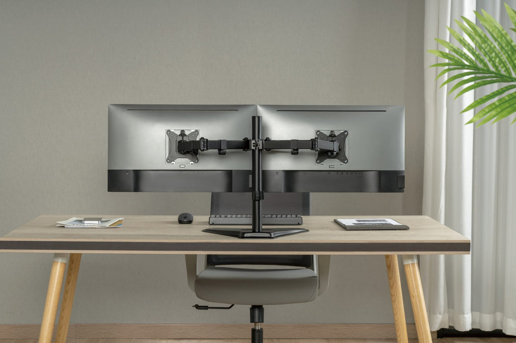 Dual Monitor Stand Freestanding – Tabletop Articulating Desk Mount – Two Monitor Arm (for 13–32″ Monitors/ 8kg per monitor) — image 10