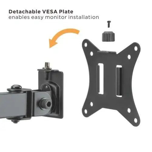 Dual Monitor Stand Freestanding – Tabletop Articulating Desk Mount – Two Monitor Arm (for 13–32″ Monitors/ 8kg per monitor) — image 5