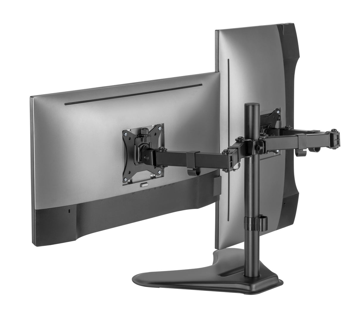 Dual Monitor Stand Freestanding – Tabletop Articulating Desk Mount – Two Monitor Arm (for 13–32″ Monitors/ 8kg per monitor) — image 9
