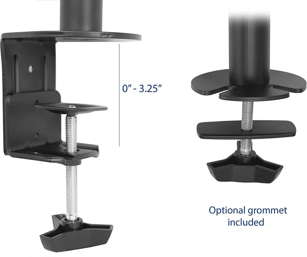 Dual Monitor Vertical Mount Clamp/Drill Type – Two Monitor Vertical Desk Stand Arm (for 13–32″ Monitors/ 8kg per monitor) — image 5