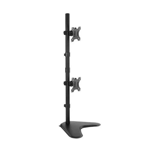 Dual Monitor Vertical Stand – Two Monitor Vertical Desk Mount – Freestanding Arm For 2 Screens (for 13–32″ Monitors/ 8kg per monitor) — image 1