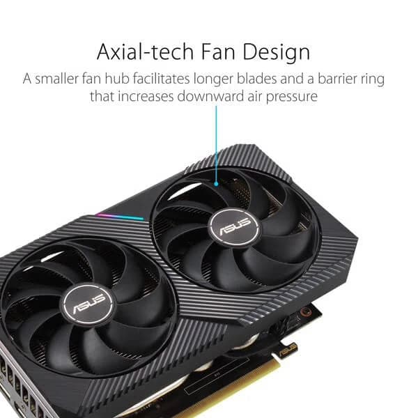 ASUS Dual GeForce RTX 3060 Dual OC V2 LHR 12GB Nvidia Graphic Card - 2