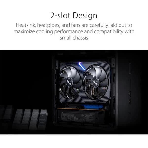 ASUS Dual GeForce RTX 3060 Dual OC V2 LHR 12GB Nvidia Graphic Card - 3
