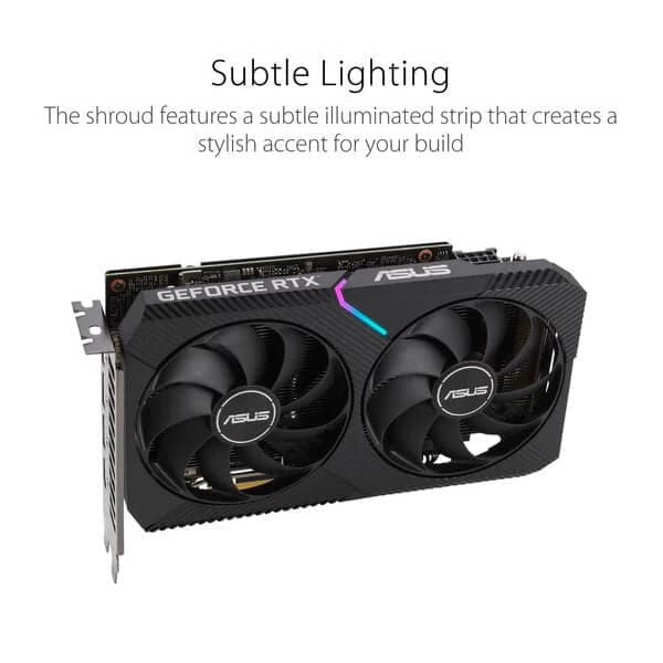 ASUS Dual GeForce RTX 3060 Dual OC V2 LHR 12GB Nvidia Graphic Card - 4